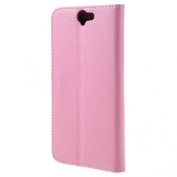 Чехол книжка с визитницей для HTC One A9 (Розовый)