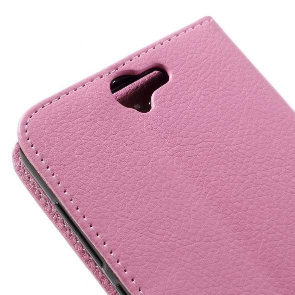 Чехол книжка с визитницей для HTC One A9 (Розовый)