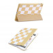 Чехол книжка шахматная Take Fans для iPad Air (Бежевый)