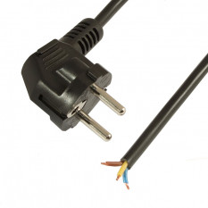Сетевой шнур ПВС-ВП S22 3х0.75 1.8м(ч)