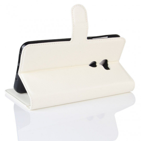 Чехол книжка с визитницей для HTC One X10 (белый)