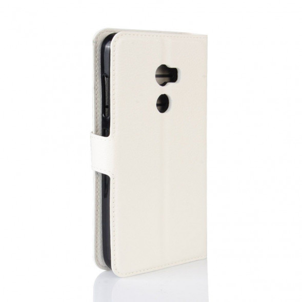 Чехол книжка с визитницей для HTC One X10 (белый)