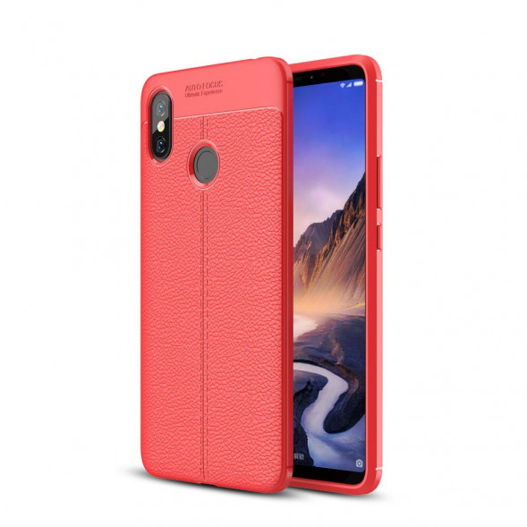 Чехол-накладка Carbon Fibre для Xiaomi Mi Max 3 (красный)