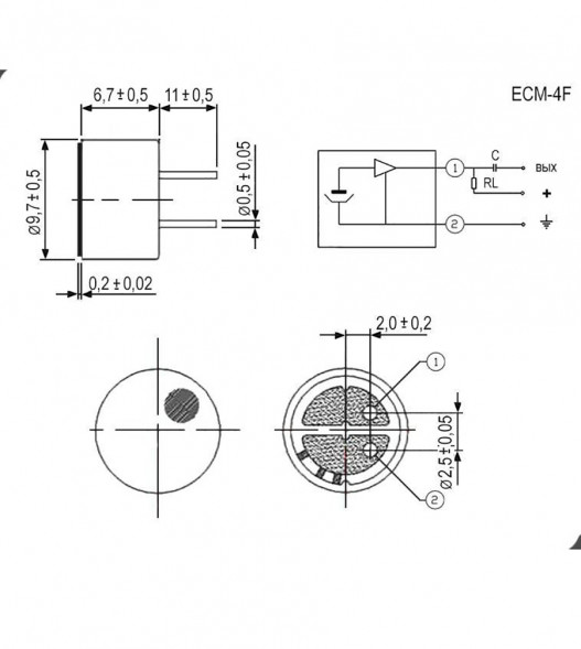ECM-4F-(P) Микрофон