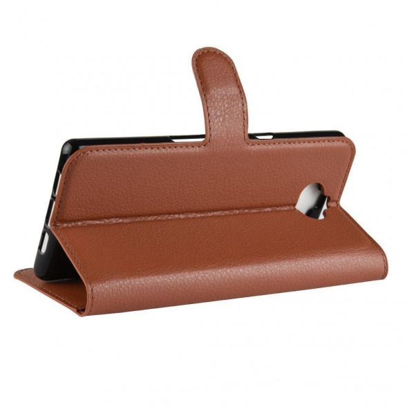 Чехол с визитницей для Sony Xperia XA3 (коричневый)