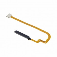 Шлейф для Xiaomi Poco M3, Redmi 9T сканер отпечатка пальцев (Черный)