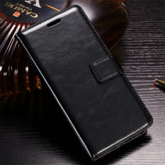 Чехол книжка с визитницей для Huawei Honor 7C (AUM-L41) (черный)