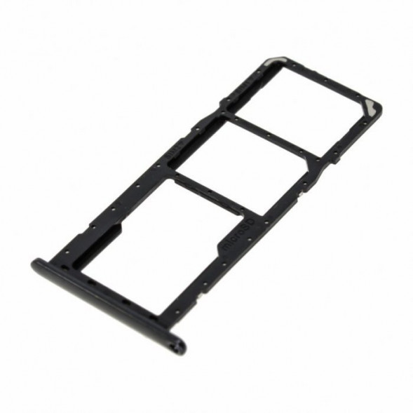 Контейнер SIM лоток для Samsung  A025F Galaxy A02s (Черный)