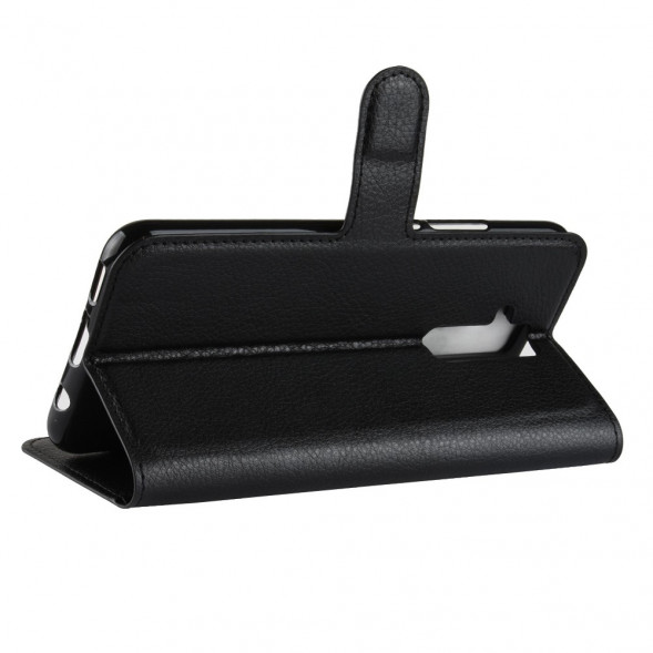 Чехол книжка для Huawei Mate 20 Lite с визитницей (черный)