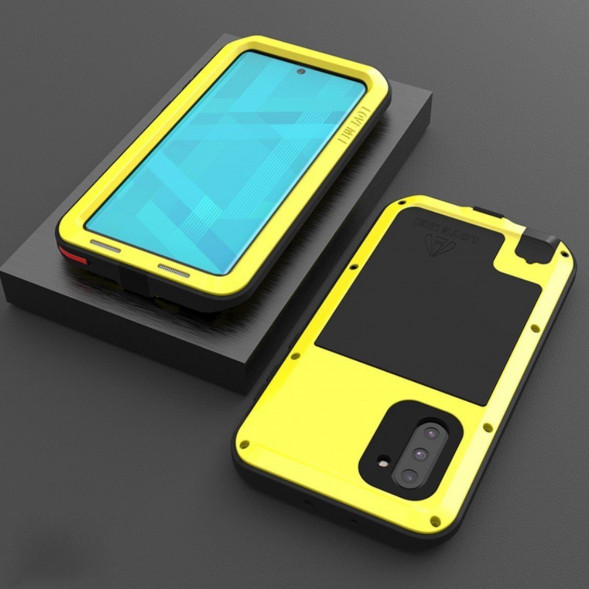 Гибридный чехол Love Mei для Samsung Galaxy Note 10 N970 (желтый)