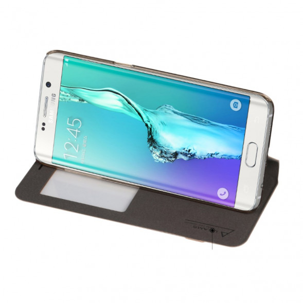 Чехол Usams с окном информации для Samsung Galaxy S6 EDGE+ G928 (Золотистый)
