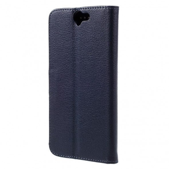 Чехол книжка с визитницей для HTC One A9 (Темно-синий)