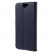 Чехол книжка с визитницей для HTC One A9 (Темно-синий)