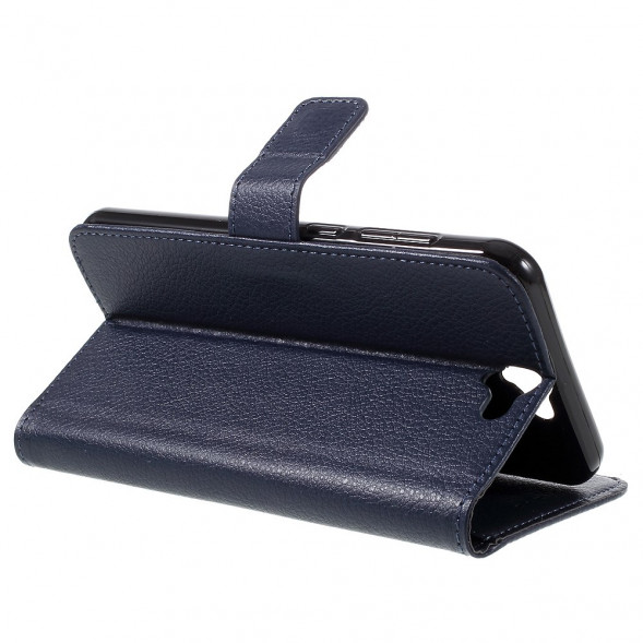 Чехол книжка с визитницей для HTC One A9 (Темно-синий)