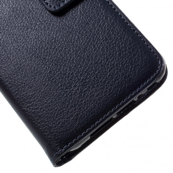 Чехол книжка с визитницей для HTC One A9 (Темно-синий)