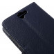 Чехол книжка с визитницей для HTC One A9 (Темно-синий)