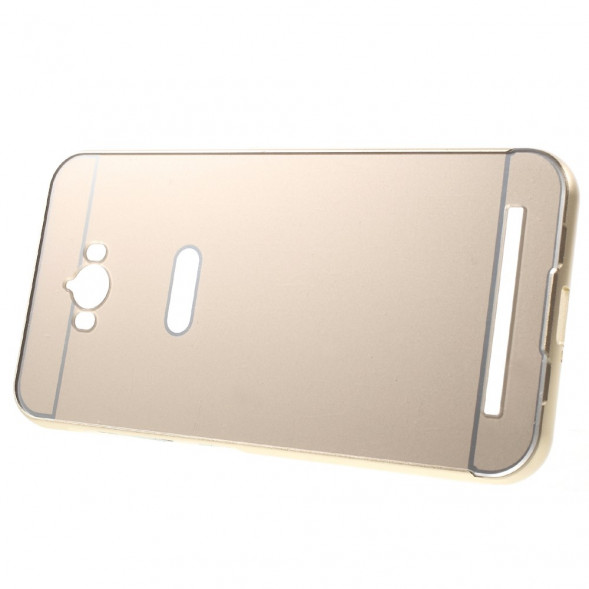 Алюминиевый бампер чехол для Asus Zenfone Max (ZC550KL) (Бежевый)
