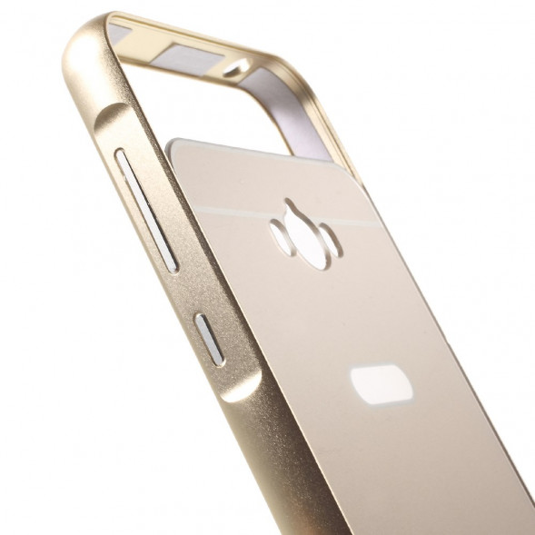 Алюминиевый бампер чехол для Asus Zenfone Max (ZC550KL) (Бежевый)