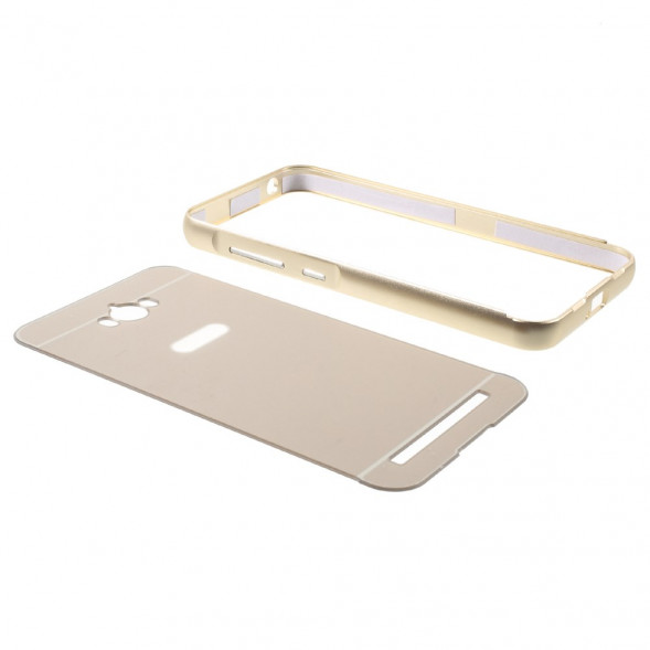 Алюминиевый бампер чехол для Asus Zenfone Max (ZC550KL) (Бежевый)