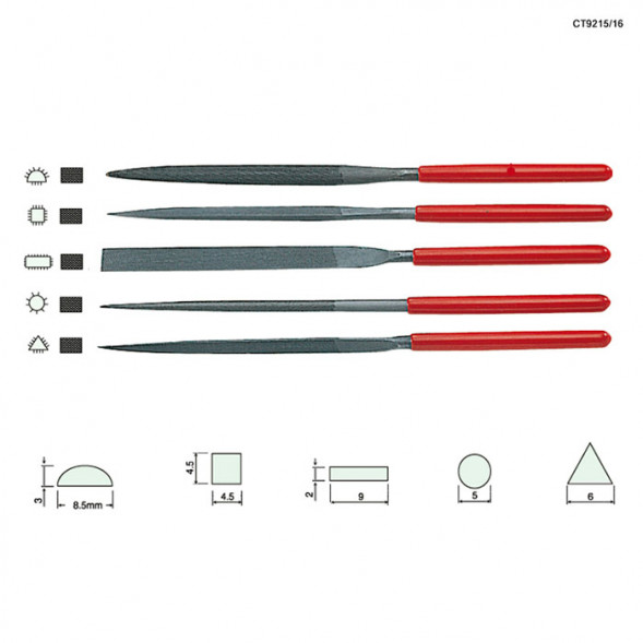 CT-9215 Набор надфилей с алмазным напылением