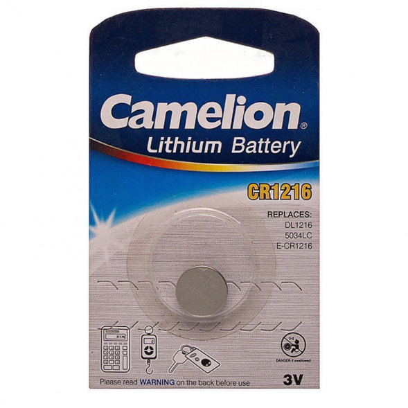 Батарейка Camelion CR1216-1BL 3В Li