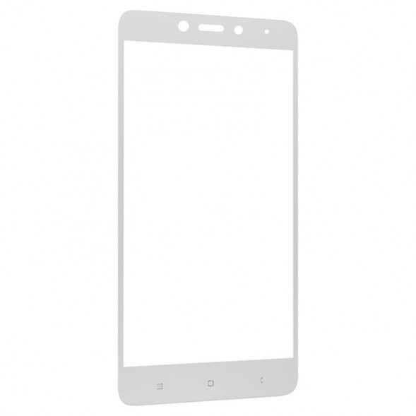 Защитное стекло для Xiaomi Redmi 4X с рамкой (белый)