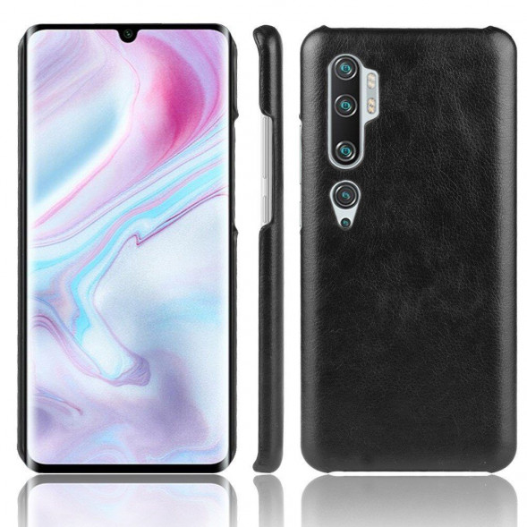 Кожаная накладка для Xiaomi Mi Note 10, Mi Note 10 Pro, Mi CC9 Pro (черный)