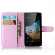 Чехол книжка с визитницей для Microsoft Lumia 550 (Розовый)