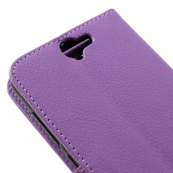 Чехол книжка с визитницей для HTC One A9 (Фиолетовый)