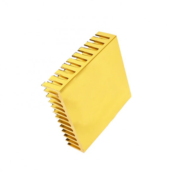 Алюминиевый радиатор охлаждения микросхем IC 28x28x15mm (Золотистый)