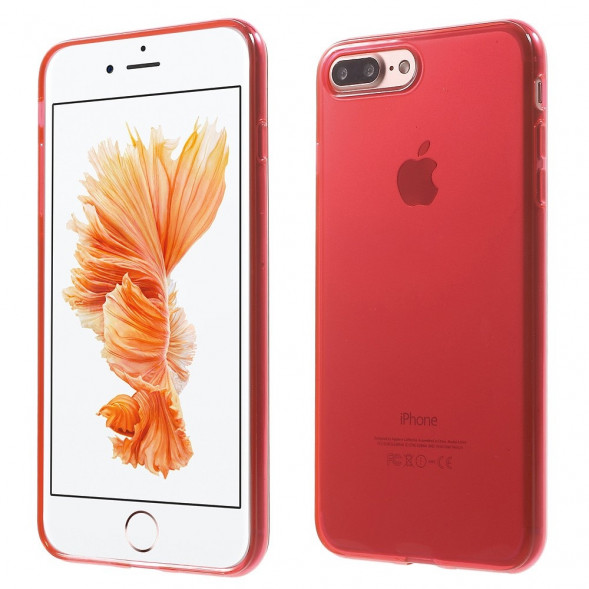 Силиконовый TPU чехол накладка для iPhone 7 Plus (Красный)