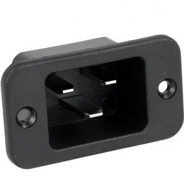 AC-032 Разъем питания (вилка панельная 3-х полюсная) с фланцами