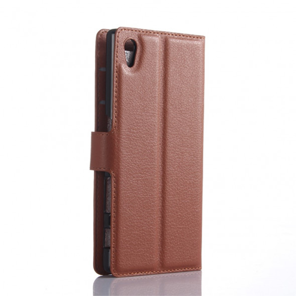 Чехол книжка для Sony Xperia Z5, Z5 Dual (коричневый)