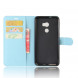 Чехол книжка с визитницей для HTC One X10 (голубой)