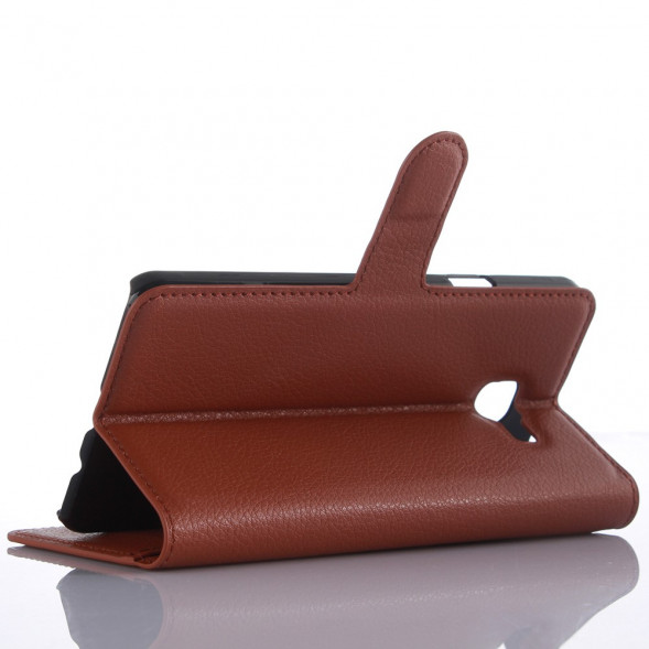 Чехол книжка с визитницей для Samsung Galaxy A5 SM-A510F (коричневый)