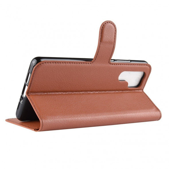 Чехол книжка для Huawei P30 Pro (коричневый)