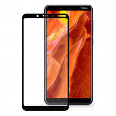 Защитное стекло 3D для Nokia 1 Plus (черный)