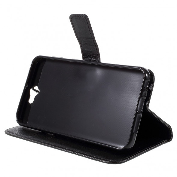 Чехол книжка с визитницей для HTC One A9 (Черный)