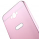 Алюминиевый бампер чехол для Asus Zenfone Max (ZC550KL) (Розовый)