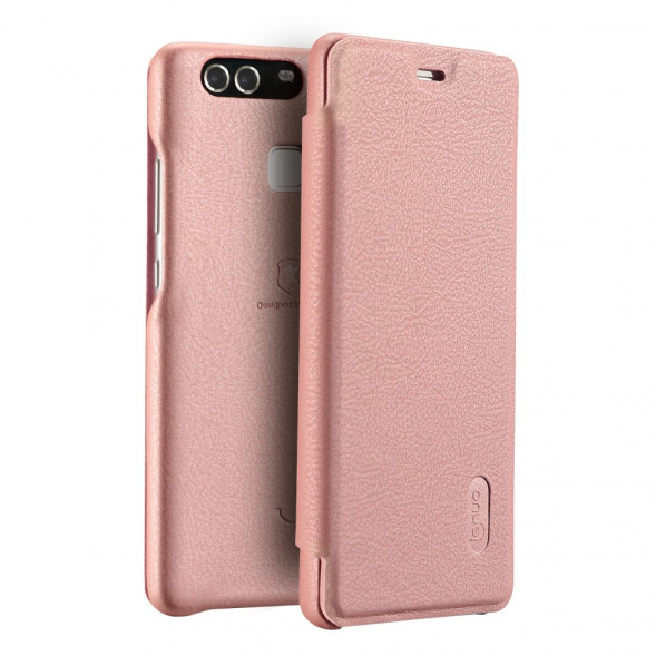 Чехол книжка LENUO для Huawei P9 (Розовый)