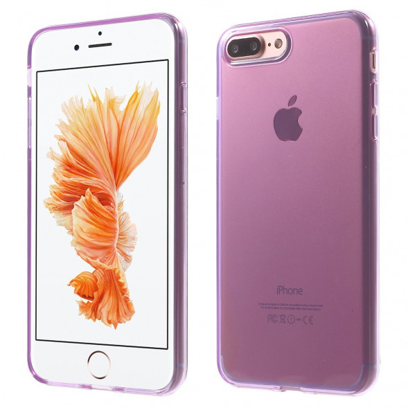 Силиконовый TPU чехол накладка для iPhone 7 Plus (Фиолетовый)
