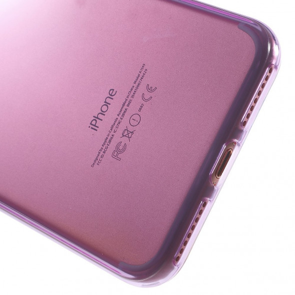 Силиконовый TPU чехол накладка для iPhone 7 Plus (Фиолетовый)