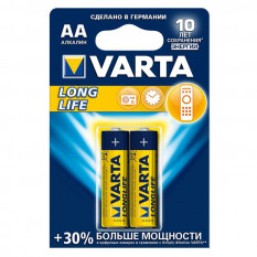 Батарейка пальчиковая AA Varta LR06-2BL LongLife 1.5В