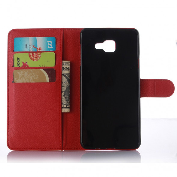 Чехол книжка с визитницей для Samsung Galaxy A5 SM-A510F (красный)