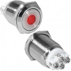 Кнопка антивандал. GQ19F-10ZD/R/N off-on