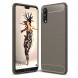 Чехол Carbon Fibre для Huawei P20 (серый)