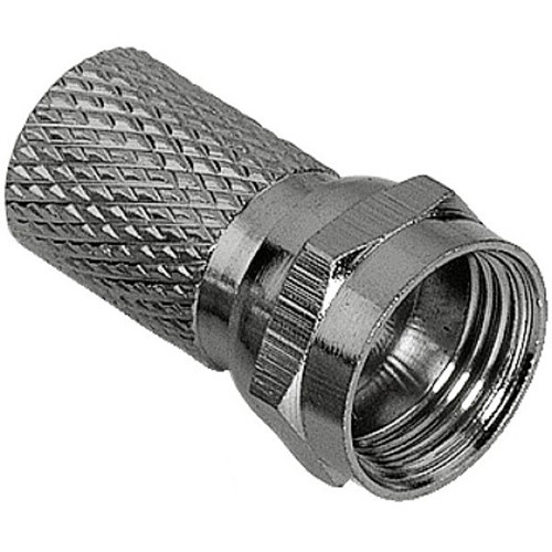 Разъем антенный на кабель штекер F для кабеля RG-6