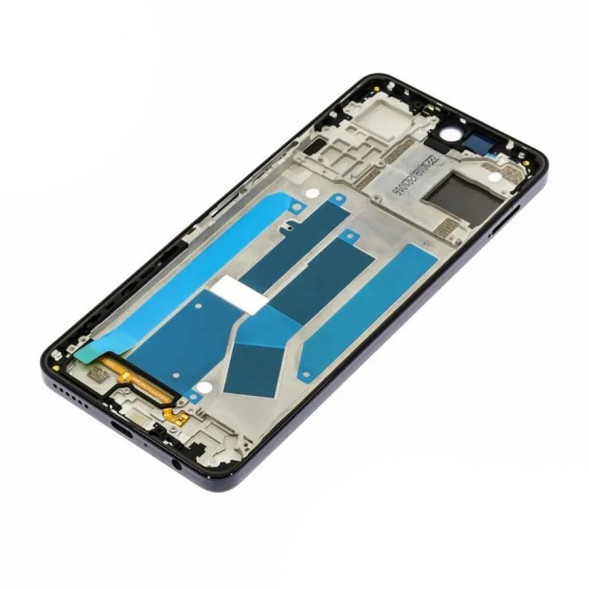 Рамка дисплея для Tecno Camon 19 (CI6n) (черная) средняя часть корпуса