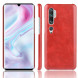 Кожаная накладка для Xiaomi Mi Note 10, Mi Note 10 Pro, Mi CC9 Pro (красный)