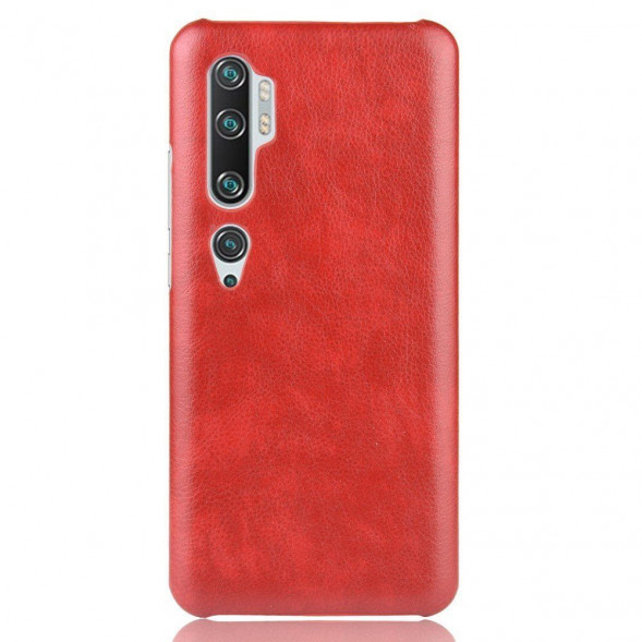 Кожаная накладка для Xiaomi Mi Note 10, Mi Note 10 Pro, Mi CC9 Pro (красный)
